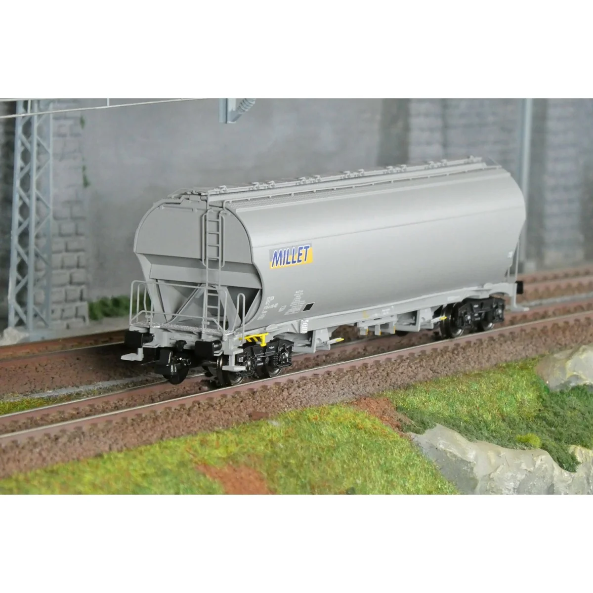 Ls Models 30595 Wagons trémie Tagnpps, gris, Millet Ls models LSM_30595 - 1