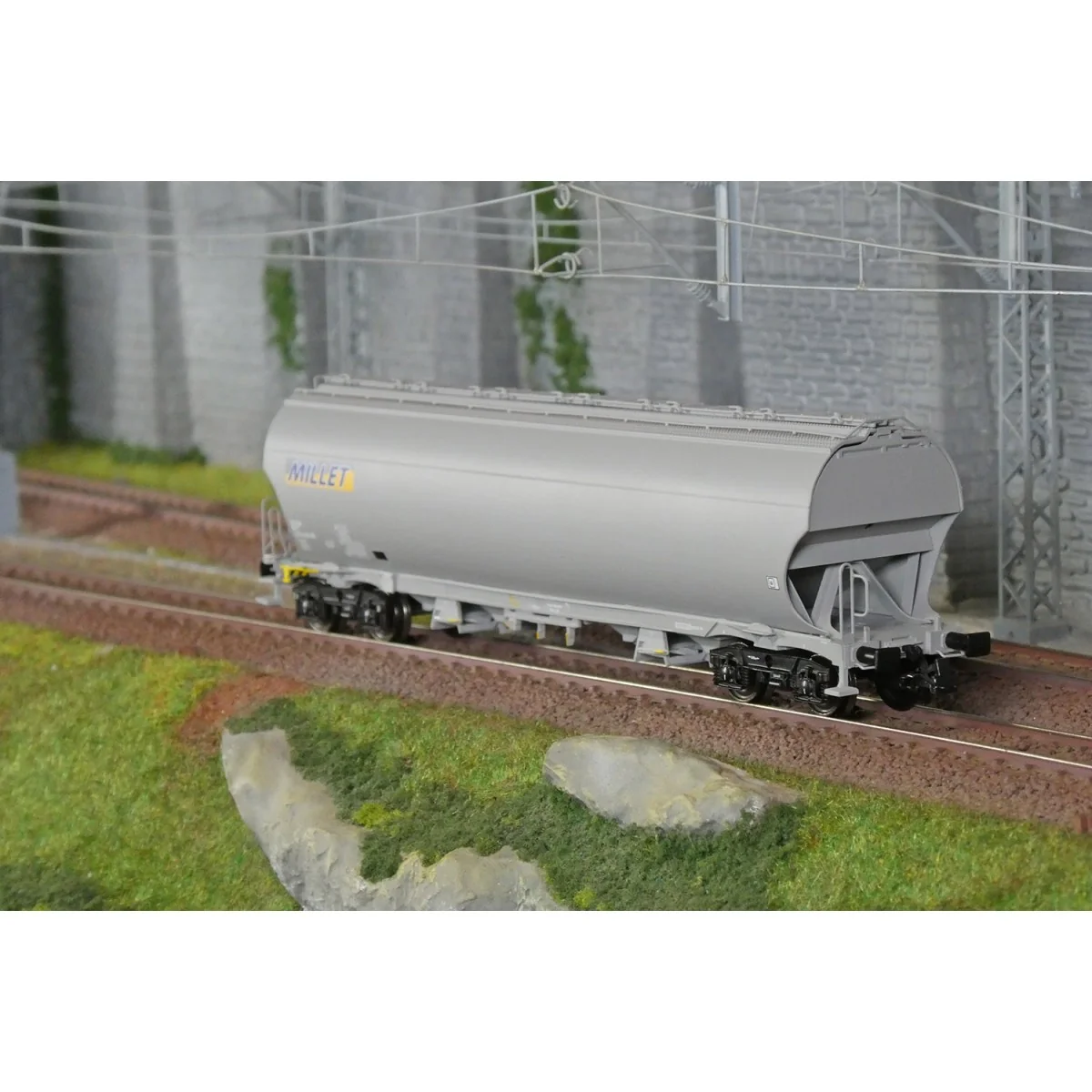 Ls Models 30595 Wagons trémie Tagnpps, gris, Millet Ls models LSM_30595 - 3