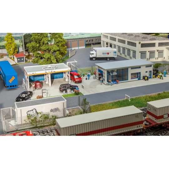 Faller_191829-Faller 191829 Model Kit, Car Wash Station