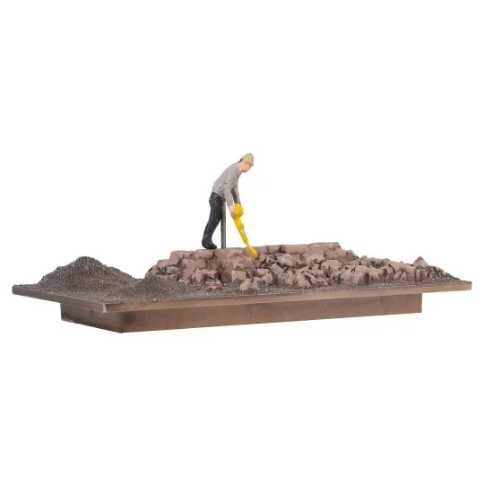 Faller_180693-Faller 180693 Model Kit, Construction Worker with Compressor