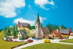 Faller 232220 Model Kit, Village Set, N - 1/160