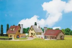 Faller 232221 Model Kit, Set of 3 Detached Houses, N - 1/160