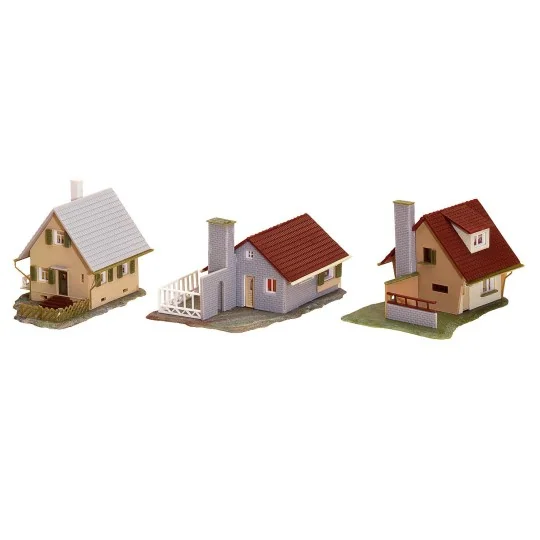Faller_232221-Faller 232221 Maquette, Set de 3 Maisons individuelles, N - 1/160