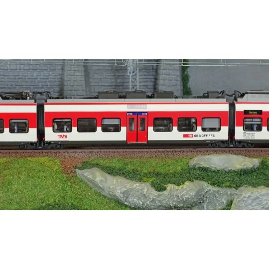 Lsm_17200DCS-LS Models 17200DCS Automotrice électrique 3 éléments RA 39, SBB, Région Alps/TMR, rouge / blanc, St-Bernard Express, sonore