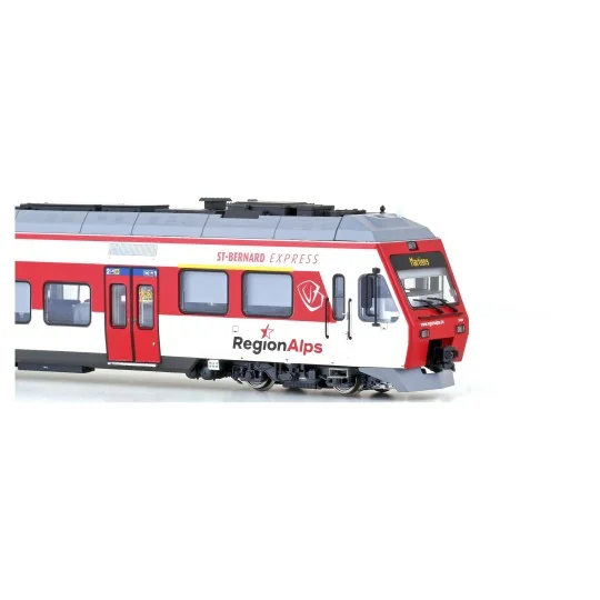 Lsm_17200DC-LS Models 17200DC Automotrice électrique 3 éléments RA 39, SBB, Région Alps/TMR, rouge / blanc, St-Bernard Express