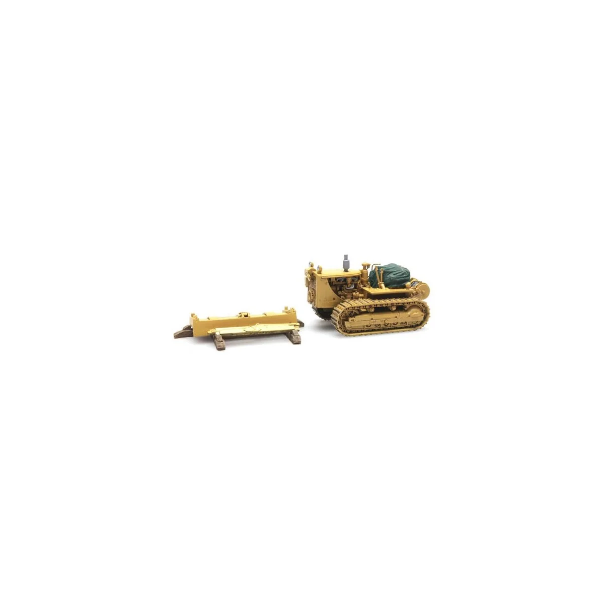 Artitec 487.801.55 D7 Bulldozer, Yellow, Wagon Load