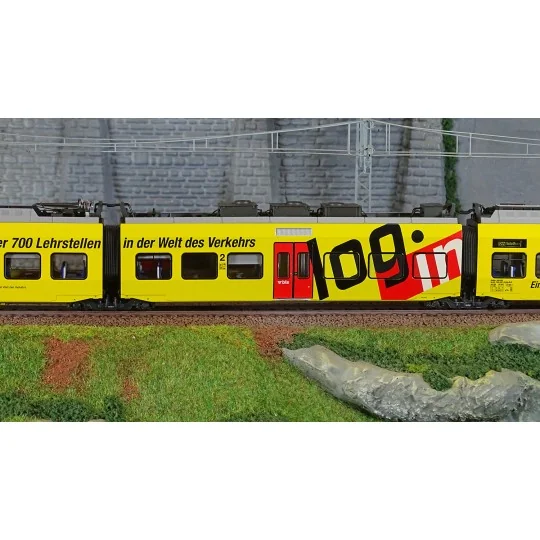 Lsm_17201DCS-LS Models 17201DCS RABE 525 Nina 3-car electric railcar, BLS, yellow, Login, digital sound