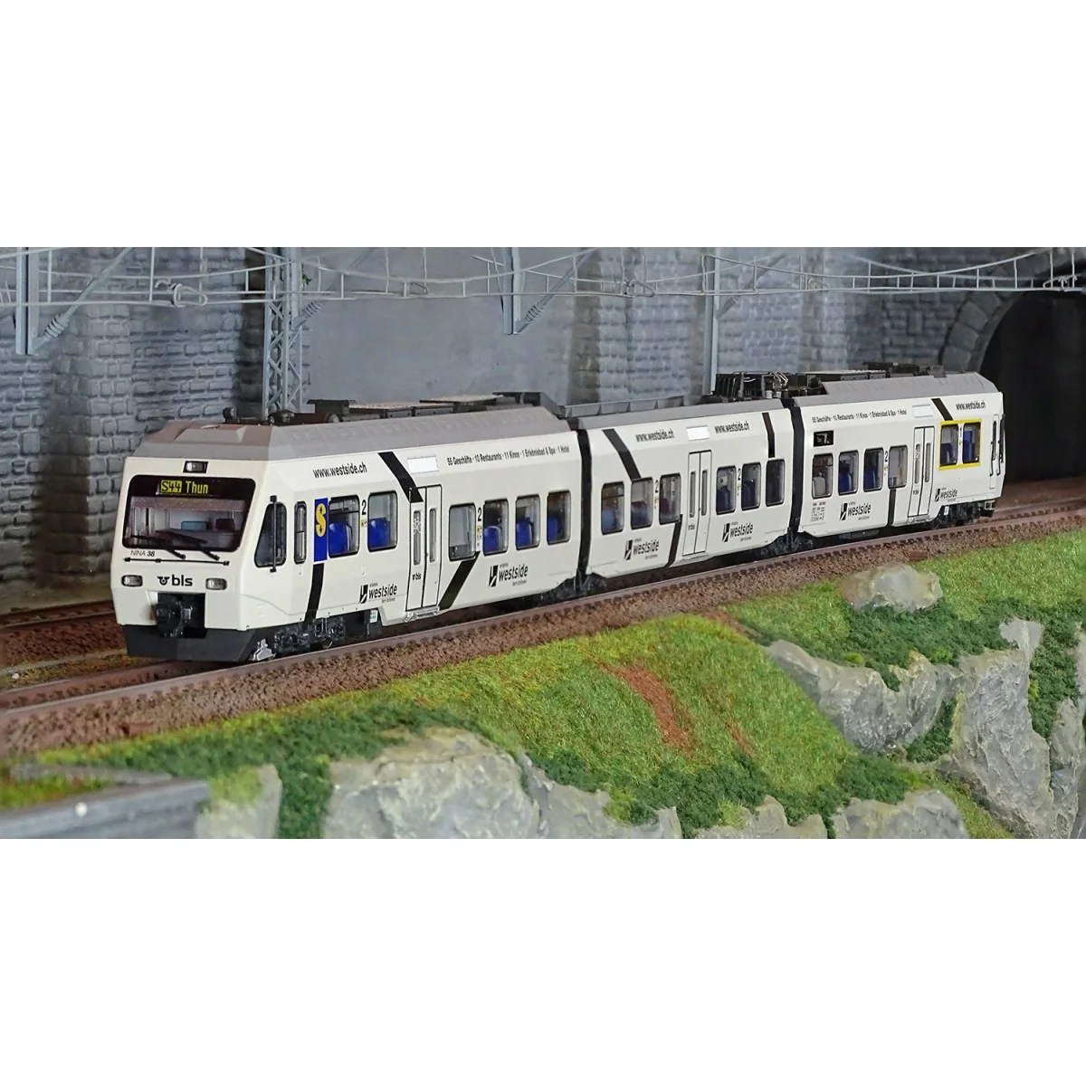 LS Models 17203DCS Automotrice électrique 3 éléments RABe 525, BLS / Westside, blanc, digital sonore Ls models Lsm_17203DCS - 1