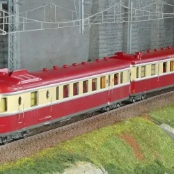 Ree Modeles MB257.S Autorail RGP 1 X 2774, rouge TEE, SNCF, NOISY, digital sonore Ree Modeles MB-257.S - 1