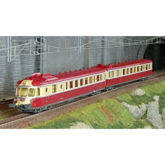 MB-257.S-Ree Modeles MB257.S Autorail RGP 1 X 2774, rouge TEE, SNCF, NOISY, digital sonore