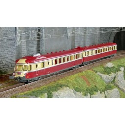 Ree Modeles MB258.S Autorail RGP 1 X 2779, rouge TEE, SNCF, LYON-VAISE, digital sonore Ree Modeles MB-258.S - 1