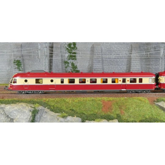 MB-258.S-Ree Modeles MB258.S Autorail RGP 1 X 2779, rouge TEE, SNCF, LYON-VAISE, digital sonore