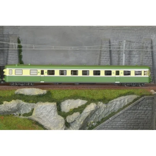 MB-259-Ree Modeles MB259 Autorail RGP 1 X 2728, vert, avec cuisine, SNCF, NOISY