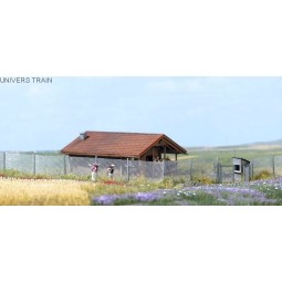 Busch 1017 Wire fence with 2 gates - Busch_1017