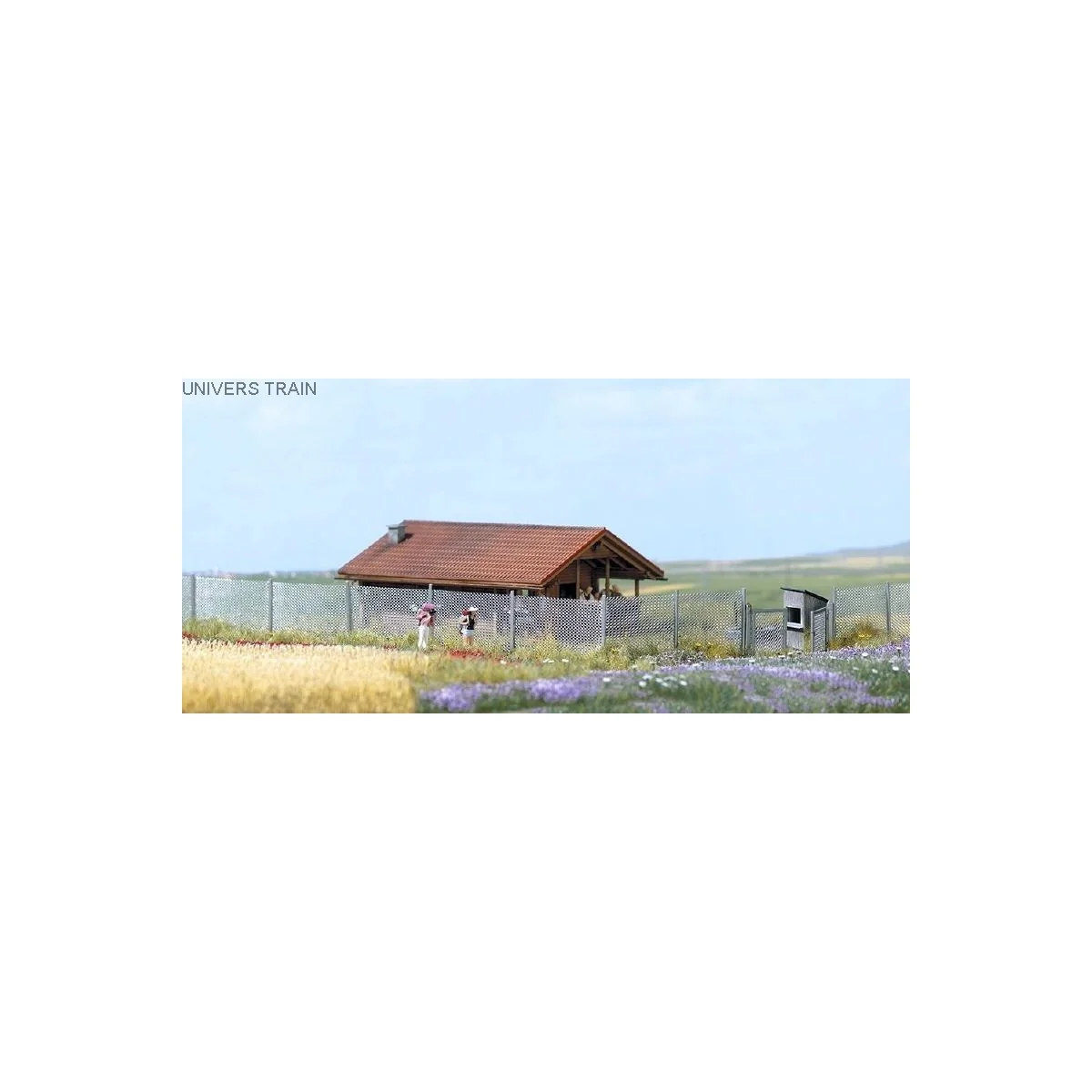 Busch 1017 Cloture en fil de fer avec 2 portails Busch Busch_1017 - 1