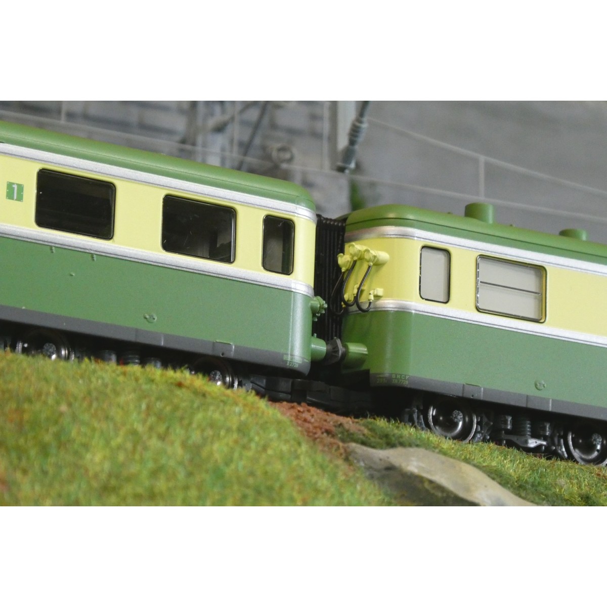 Ree Modeles MB259 Autorail RGP 1 X 2728, vert, avec cuisine, SNCF, NOISY Ree Modeles MB-259 - 5