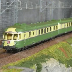 Ree Modeles MB259 Autorail RGP 1 X 2728, vert, avec cuisine, SNCF, NOISY Ree Modeles MB-259 - 1