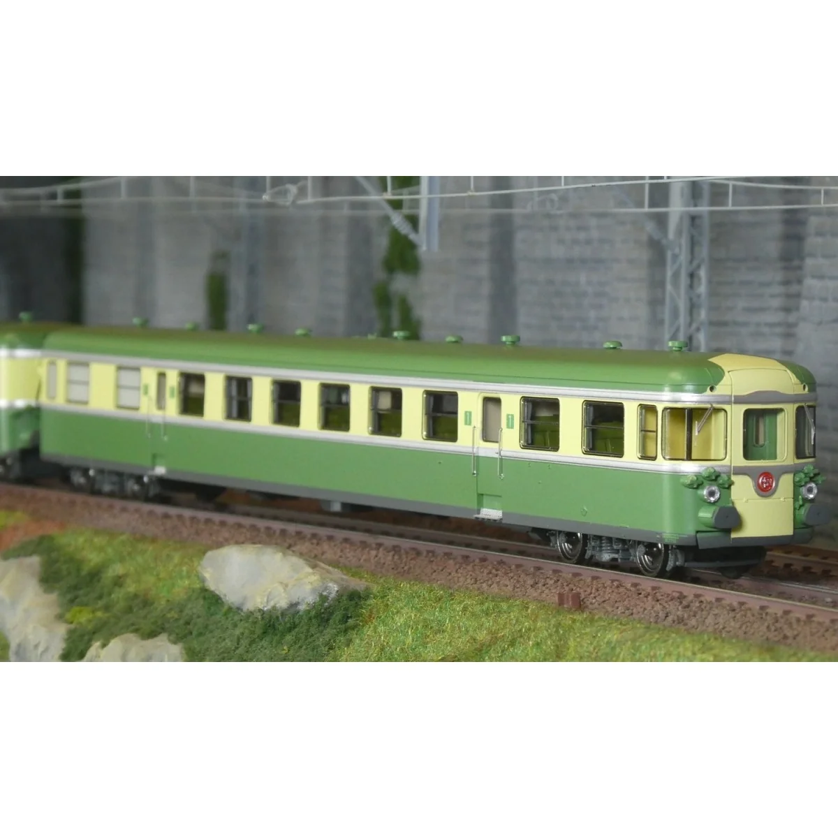 Ree Modeles MB260.S Autorail RGP 1 X 2737, vert, sans cuisine, SNCF, BATIGNOLLES, digital sonore Ree Modeles MB-260.S - 6