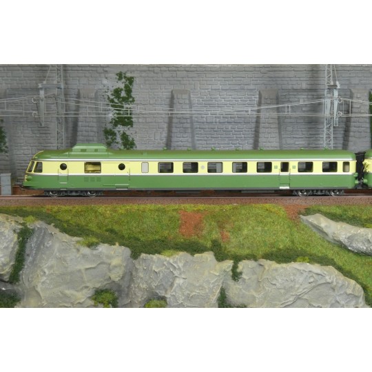 MB-260-Ree Modeles MB260 RGP 1 X 2737 Railcar, green, without kitchen, SNCF, BATIGNOLLES