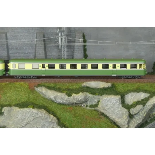 MB-260-Ree Modeles MB260 Autorail RGP 1 X 2737, vert, sans cuisine, SNCF, BATIGNOLLES