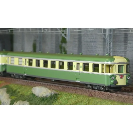 MB-260-Ree Modeles MB260 Autorail RGP 1 X 2737, vert, sans cuisine, SNCF, BATIGNOLLES