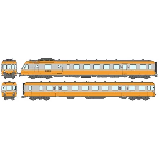 MB-262-Ree Modeles MB262 Autorail RGP 1 X 2732, orange béton, SNCF, LYON-VAISE