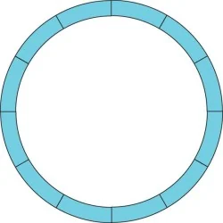 Piko G 35211-12 set of 12 curved rails, R1, 30°, with fishplates - P...