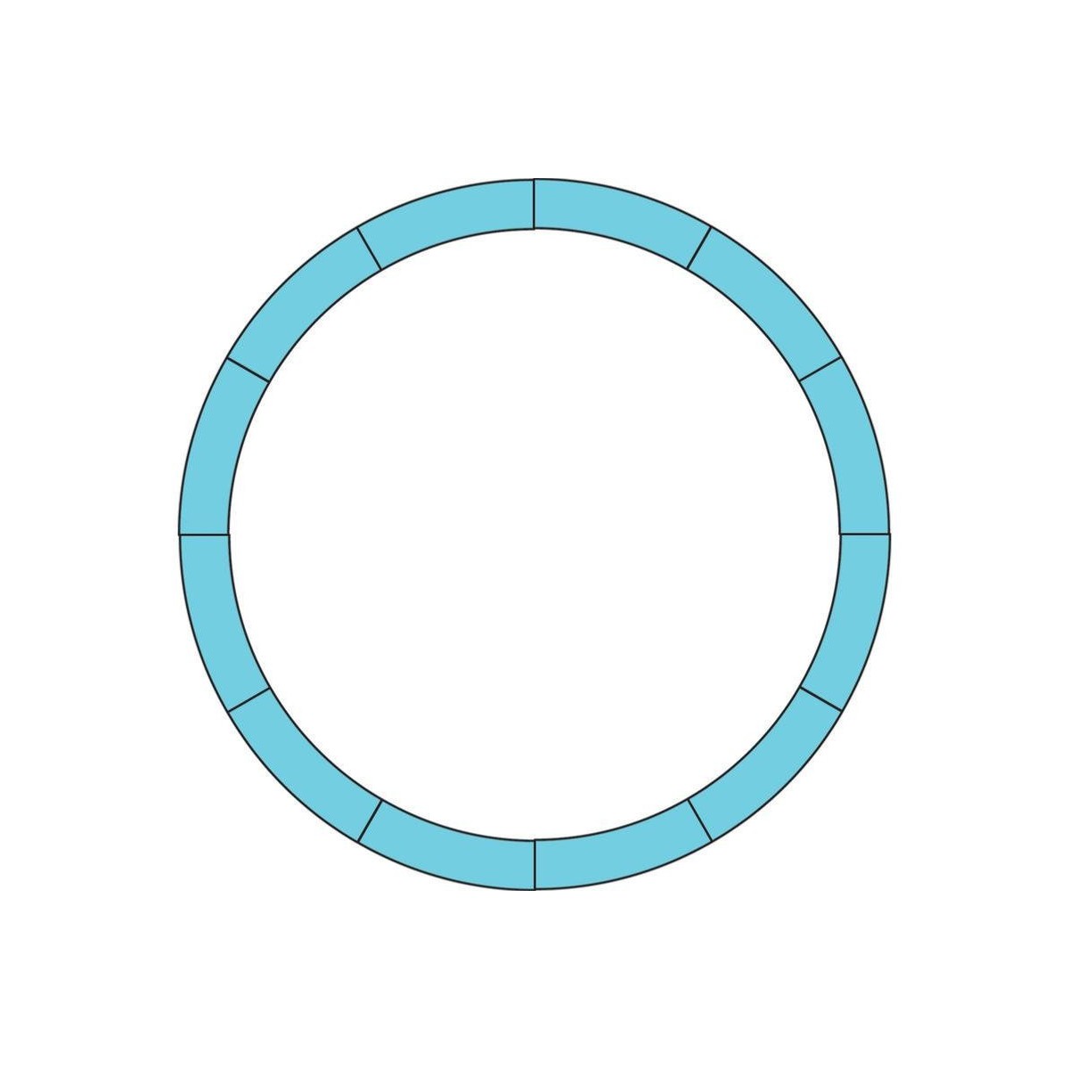 Piko G 35211-12 Set of 12 curved rails, R1, 30°, with rail joiners ...