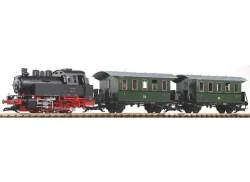 Piko G BR80+WAG box set: BR 80 steam locomotive with sound and smoke generator.