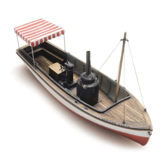 Arti_387.461-Artitec 387.461 Bateau sur ligne de flottaison de la vedette à vapeur African Queen (109 mm)