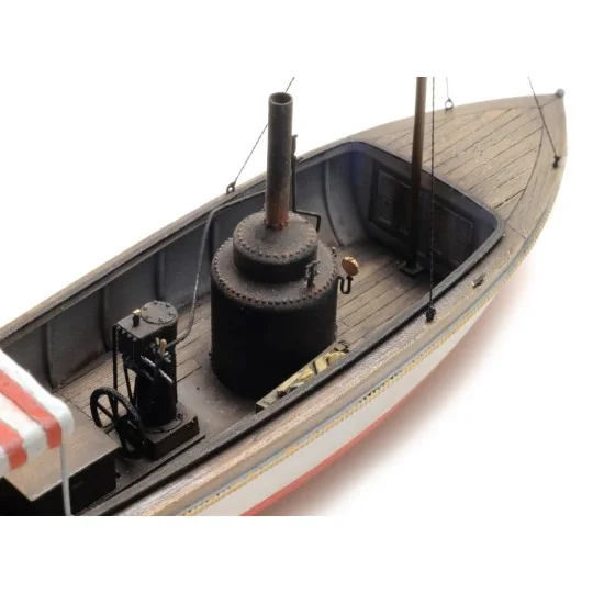 Arti_387.461-Artitec 387.461 Bateau sur ligne de flottaison de la vedette à vapeur African Queen (109 mm)