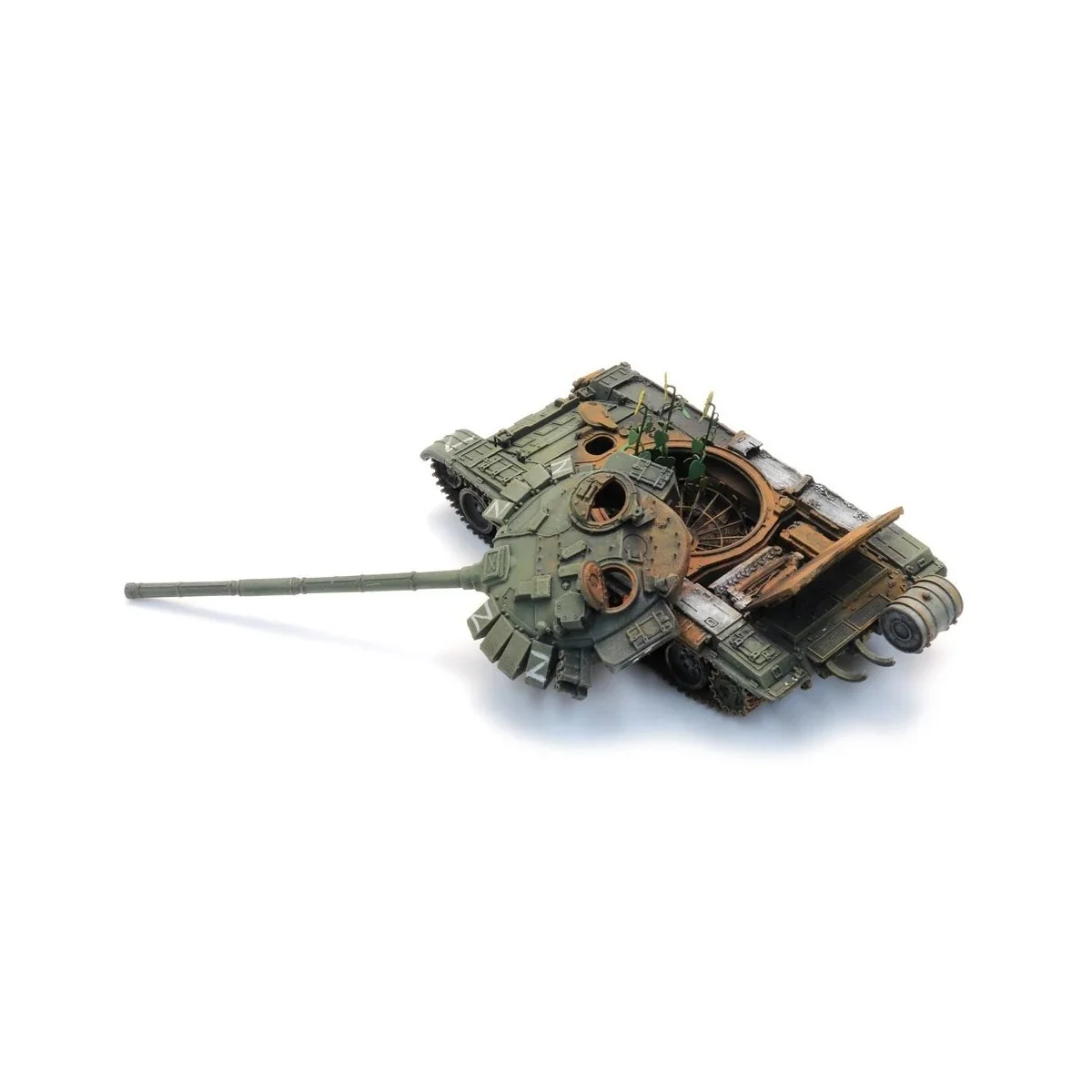 Artitec 487.601.08 Char T-72 russe épave, RIP Artitec Arti_487.601.08 - 6