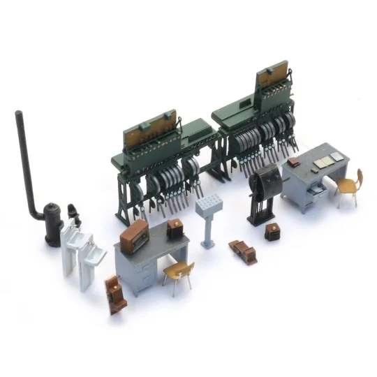 Arti_387.536-Artitec 387.536 Interior of the signal box with lever bank