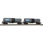 Piko 28316 Set of 2 angled tank wagons with bogies, Algeco Piko_28316-Piko 28316 Set of 2 angled tank wagons with bogies, Algeco