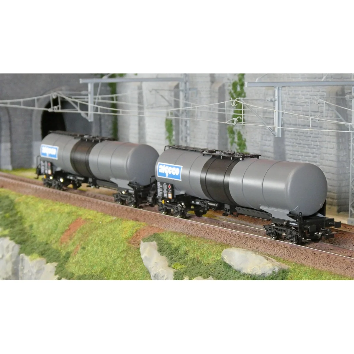 Piko 28316 Set de 2 wagons citernes coudés à bogies, Algeco Piko Piko_28316 - 5