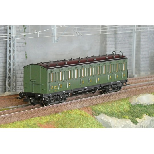 PIKO_53329-Piko 53329 Third-class compartment passenger car