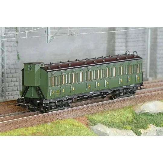 PIKO_53337-Piko 53337 Third-class compartment passenger car with guardhouse