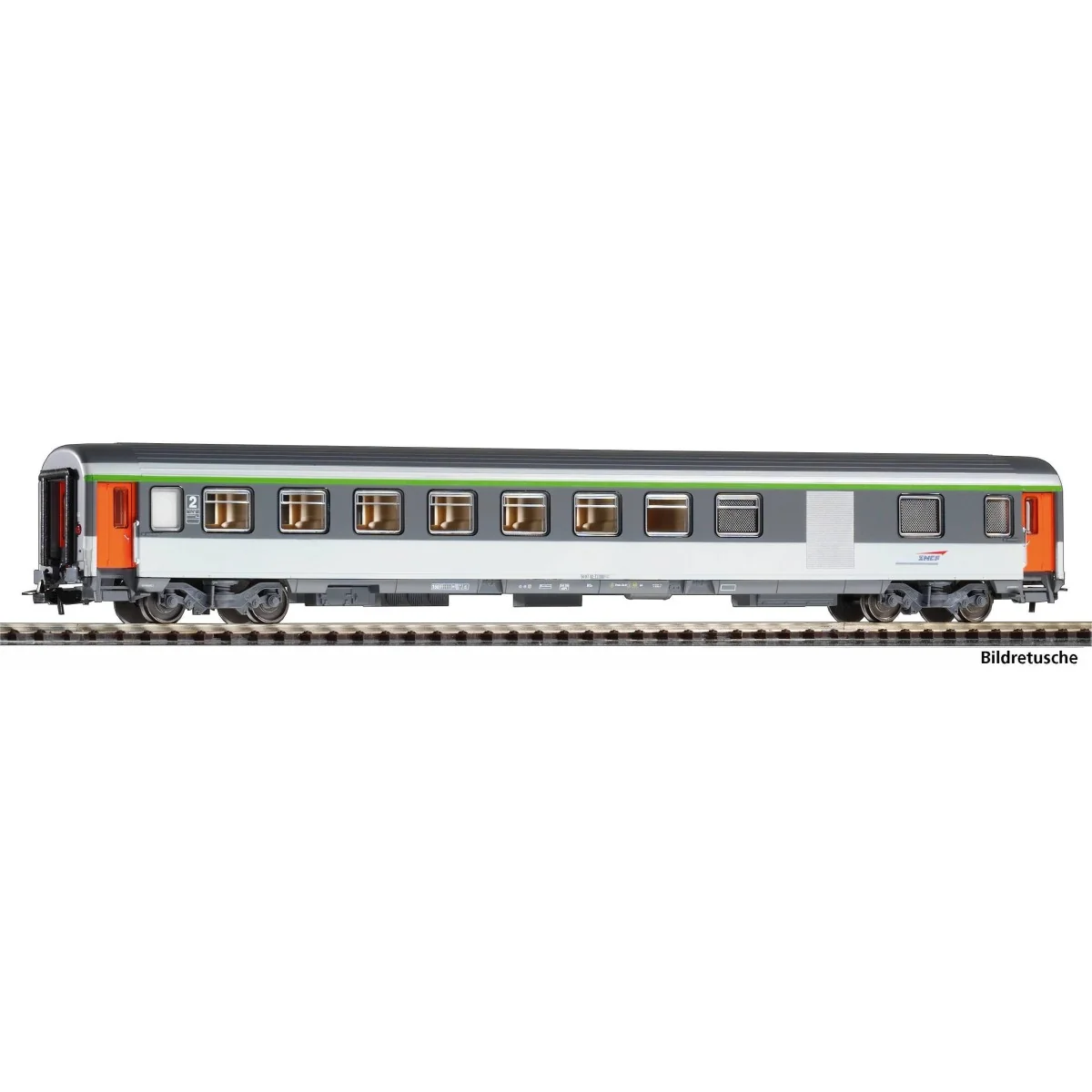 Piko 97142 Voiture voyageurs Corail, 2ème classe / fourgon, logo casquette, SNCF Piko Piko_97142 - 3