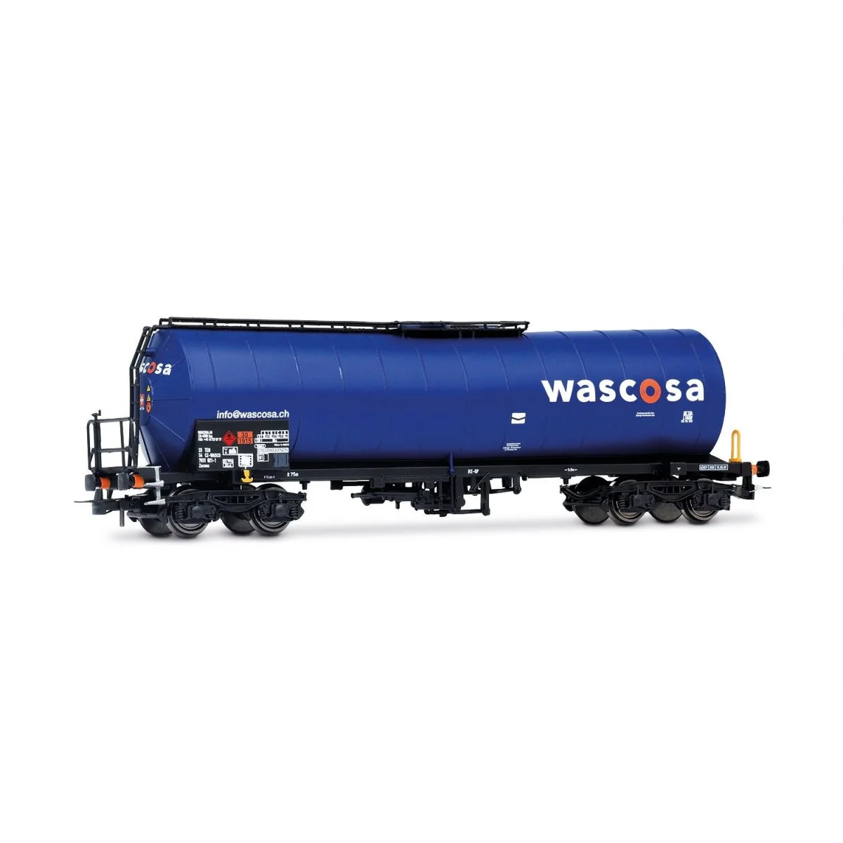 Rivarossi HR6666 Bogie tank wagon, blue livery, WASCOSA Rivarossi HR6666 Bogie tank wagon, blue livery, WASCOSA