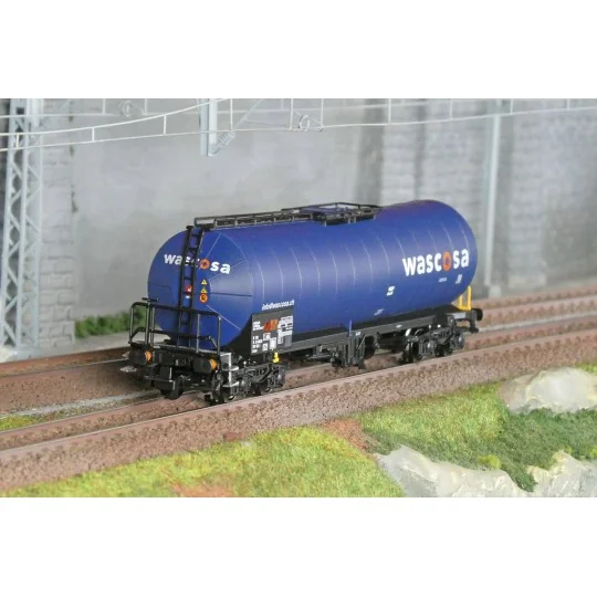 HR6666-Rivarossi HR6666 Wagon citerne à bogies, livrés bleu, WASCOSA