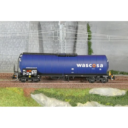 Rivarossi HR6666 Bogie tank wagon, blue livery, WASCOSA HR6666-Rivarossi HR6666 Bogie tank wagon, blue livery, WASCOSA