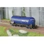 Rivarossi HR6666 Bogie tank wagon, blue livery, WASCOSA HR6666-Rivarossi HR6666 Bogie tank wagon, blue livery, WASCOSA