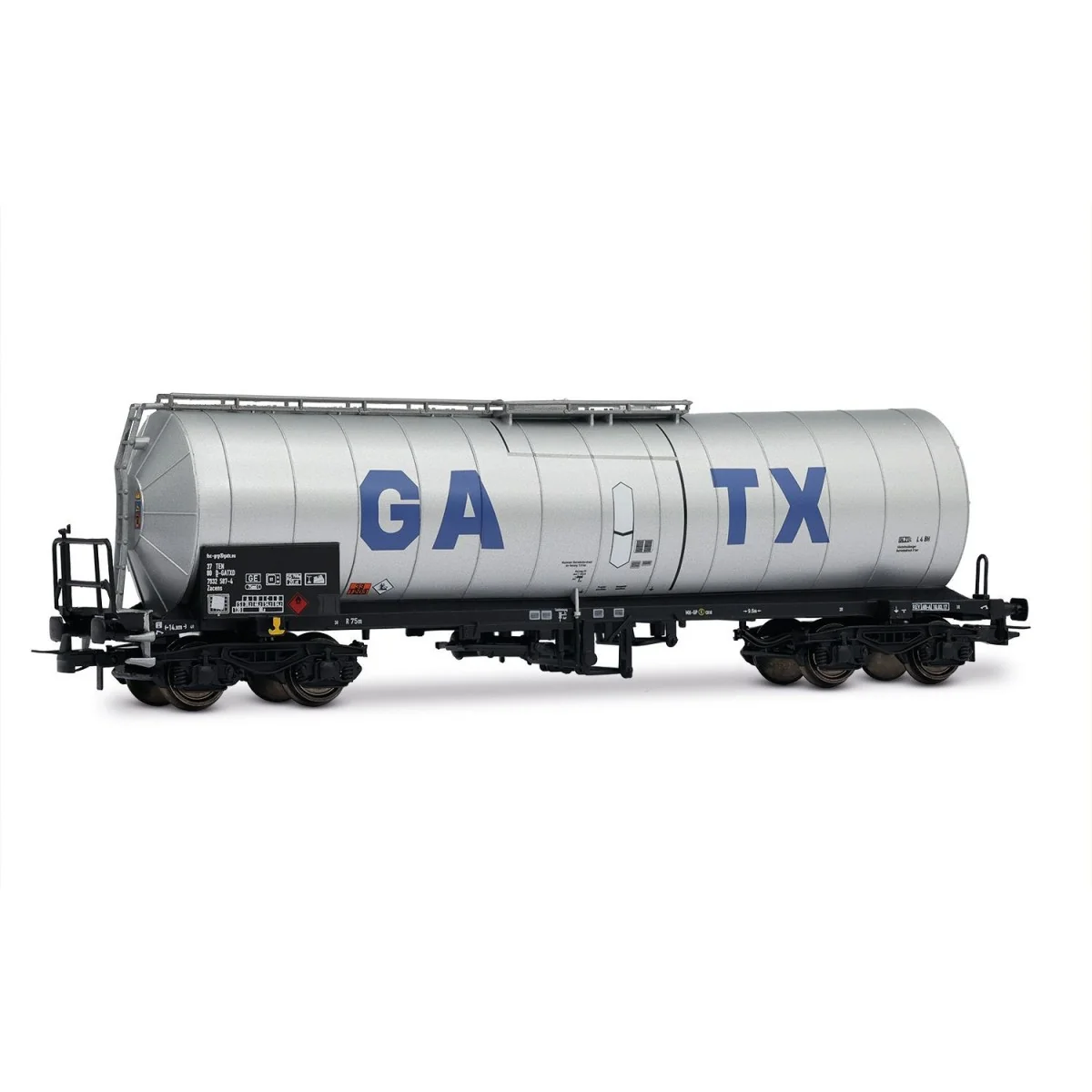 Rivarossi HR6667 Set of 2 bogie tank wagons, light grey, large GATX... Rivarossi HR6667 Set of 2 bogie tank wagons, light grey, large GATX...