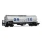 Rivarossi HR6667 Set of 2 bogie tank wagons, light grey, large GATX... HR6667-Rivarossi HR6667 Set of 2 bogie tank wagons, light grey, large GATX logo