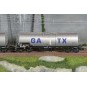 HR6667-Rivarossi HR6667 Set of 2 bogie tank wagons, light grey, large GATX logo