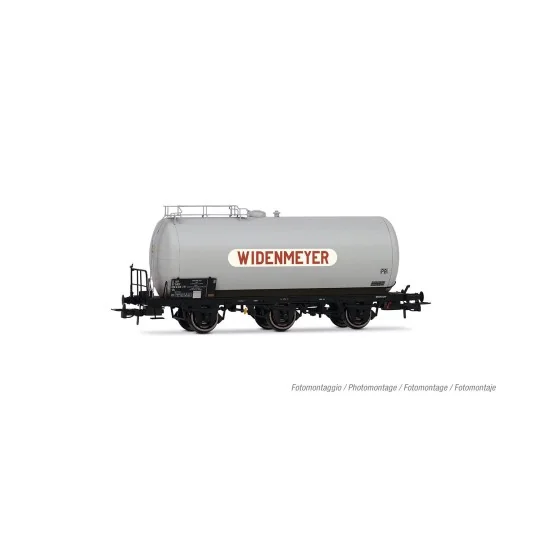 Rivarossi HR6672 3-axle tank wagon, domestic fuel oil transport, WI... HR6672-Rivarossi HR6672 3-axle tank wagon, domestic fuel oil transport, WIDENMEYER
