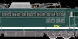 R37 HO41082B BB 20202 electric locomotive, SNCF, green, Strasbourg