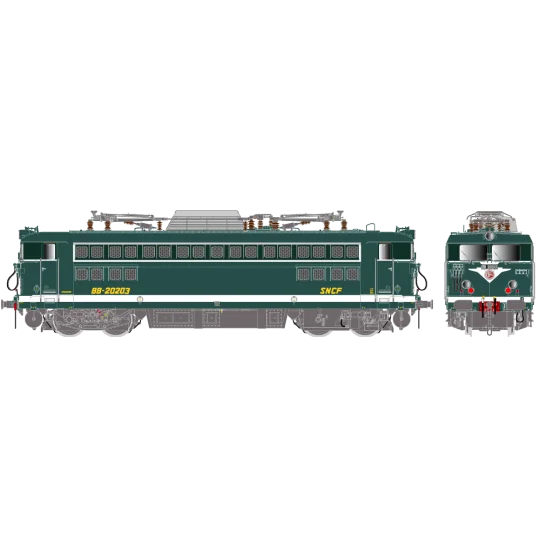 R37_HO41082CDS-R37 HO41082CDS BB 20203 electric locomotive, SNCF, green, Strasbourg, digital sound
