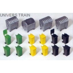 Preiser 17202 trash cans and containers Ho - Preiser_17202