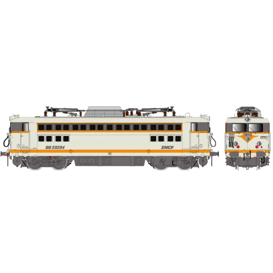 R37_HO41083B-R37 HO41083B BB 20204 electric locomotive, SNCF, concrete grey, Strasbourg